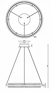 Подвесной светильник iLedex Meridian C4716-60 MBK