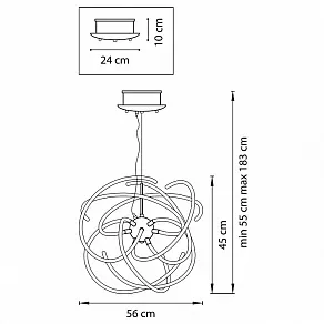 Подвесная люстра Lightstar Ciclone 748122