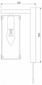 Бра Eurosvet Aragon 60126/1 черный (60116/1)