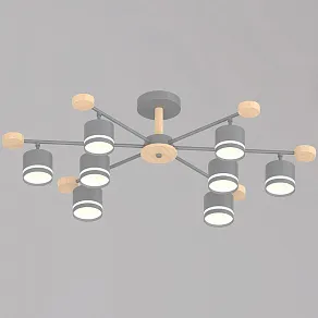 Люстра на штанге Reluce 78730 78730-0.3-08 GX53 GREY+WOOD