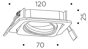 Встраиваемый светильник Ambrella Light C C7658