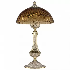Настольная лампа декоративная Bohemia Ivele Crystal 7100 71100L/25 GW Amber/H-1K