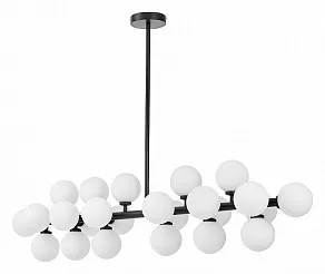 Люстра на штанге LUMINA DECO Marsiada LDP 6033-24 BK