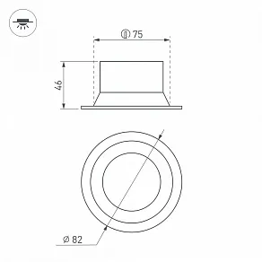 Встраиваемый светильник Arlight MS-BREEZE 035610(1)