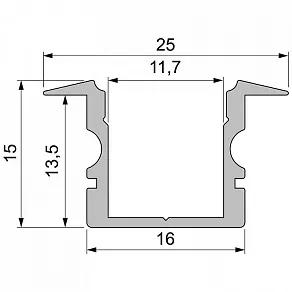 Профиль встраиваемый Deko-Light ET-02-10 975129