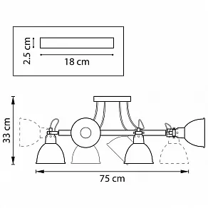 Люстра на штанге Lightstar Acrobata 761067