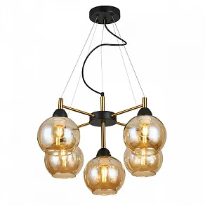 Подвесная люстра Imex MD.9056 MD.9056-5-P-BK+COP