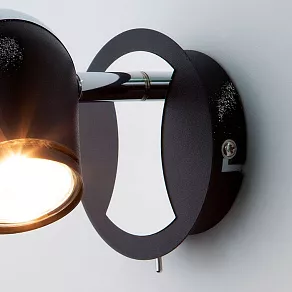 Бра Eurosvet Middle 20057/1 хром/черный