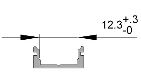 Профиль накладной Deko-Light AU-01-10 970021