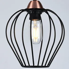 Подвесной светильник ILLUMICO  IL2001-1PA-05 BK ROSE GD