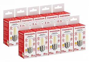 Лампа светодиодная Thomson Filament Globe E27 11Вт 2700K TH-B2095