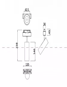 Светильник на штанге Maytoni Focus LED TR019-2-15W3K-B