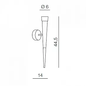 Бра Azzardo Brina wall AZ1010