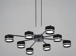 Подвесная люстра Reluce  19490-0.4-4+4 Black