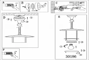 Подвесной светильник Eglo ПРОМО Lisio 30186