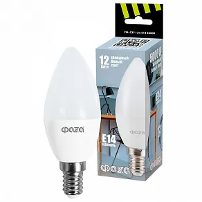 Лампа светодиодная Jazzway  E14 12Вт 5000K FLL- C37 12w E14 5000K