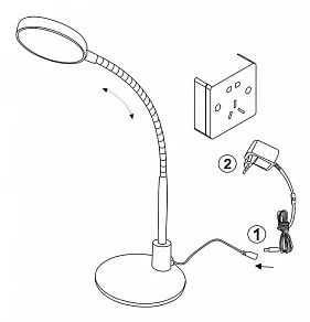 Настольная лампа офисная Globo Pegasi 24103