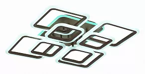 Потолочная люстра EVOLED Qutro SLE200472-08RGB