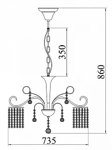Подвесная люстра Freya Leona FR1127-PL-08-G