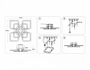 Потолочная люстра Ambrella Light FA FA8950