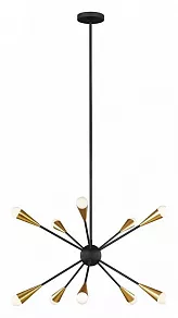 Люстра на штанге Feiss Jax FE-JAX10-MB