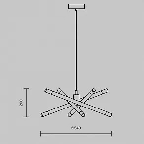 Подвесная люстра Freya Wands FR6130PL-L24B