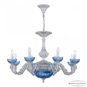 Подвесная люстра Bohemia Ivele Crystal AL7901 AL79101P/8/250 WMN P Aquamarine/M-1G