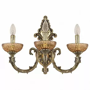 Бра Bohemia Ivele Crystal 7109 7109B15/3/210 GB P Amber/M-1G
