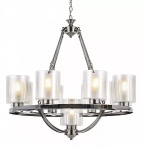 Подвесная люстра LUMINA DECO Santini LDP 1220-9 CHR+WT