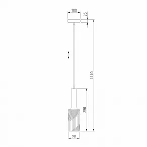 Подвесной светильник Eurosvet Root 50176/1 черный