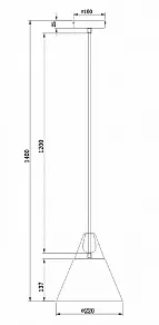 Подвесной светильник Maytoni Bicones P359-PL-220-C