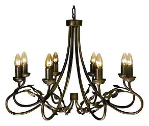 Подвесная люстра Elstead Lighting Olivia OV8-BLK-GOLD