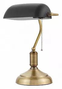 Настольная лампа декоративная LUMINA DECO BANKER LDT 305 BK