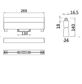Накладной светильник Maytoni BASIS TR013-2-20W3K-B