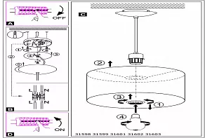 Подвесной светильник Eglo ПРОМО Maserlo 31599