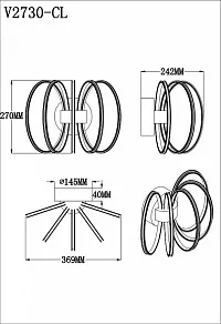 Бра Moderli Illiada V2730-CL