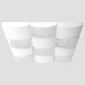Накладной светильник Ambrella Orbital Crystal Sand FS1520 WH/SD 288W D810*720