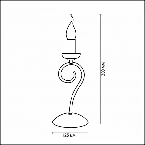 Настольная лампа декоративная Odeon Light Sandia 1425/1T