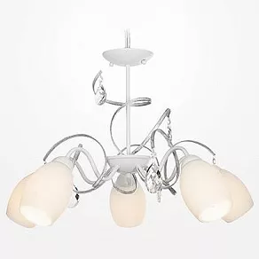 Подвесная люстра Eurosvet 60033 60033/5 белый с серебром