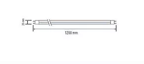 Лампа светодиодная Horoz Electric 002-001-0018 G13 18Вт 6400K HRZ00002163