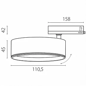 Светильник на штанге Lightstar Alta Pro A5646QT60G