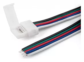 Соединитель лент гибкий Elektrostandard для светодиодных лент 12/24V Коннектор для лент 5050+5050 24V 60Led 14,4W IP20 RGBW, 5050 24V 60Led 14,4W IP20 RGBW гибкий односторонний (10pkt)