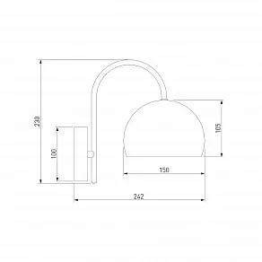 Бра Eurosvet Solario 70067/1 хром