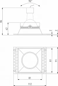 Встраиваемый светильник Elektrostandard Renzo a067525