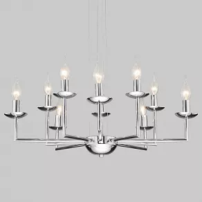 Подвесная люстра Eurosvet Cariso 60150/10 хром
