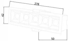 Встраиваемый светильник Favourite Roshni 3083-5C