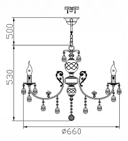 Подвесная люстра Maytoni Palla ARM368-07-R