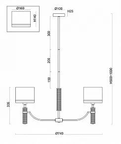Подвесная люстра Freya Albero FR5108PL-05N