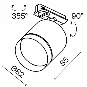 Светильник на штанге Maytoni Polar TR088-1-GX53-B