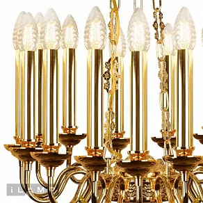 Подвесная люстра iLamp Louvre MD8551-15 GD